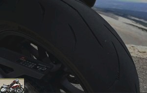 Test: Mitas SportForce + tires, worn rear