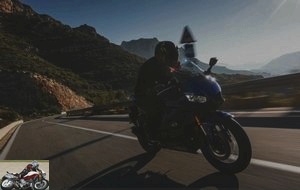 The Yamaha YZF-R3 on the road